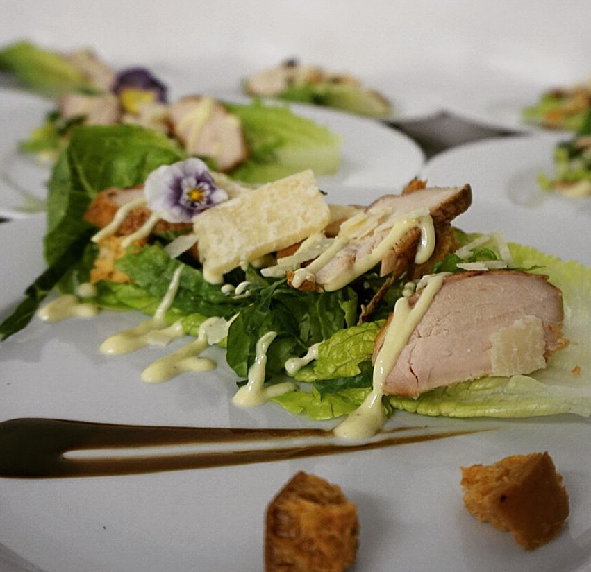 Oak Smoked Chicken Caesar Salad